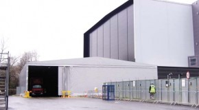 Rental canopy works for automated storage project
