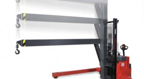 It’s a pallet truck – and it’s a crane