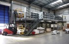 Pro-Dek mezzanine is perfect for parts storage